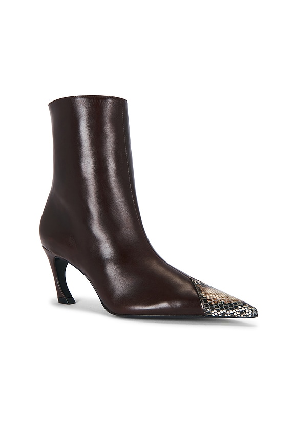 view 2 of 5 Lexi Pull-on Bootie in Maplewood & Snake Print
