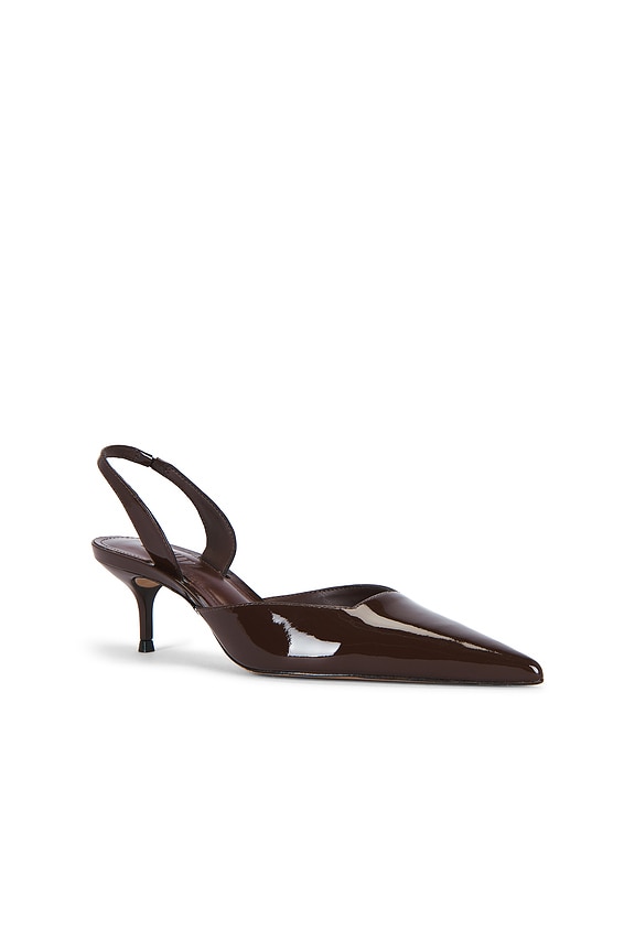 view 2 of 5 Paola Mid Slingback Pump in Root Brown