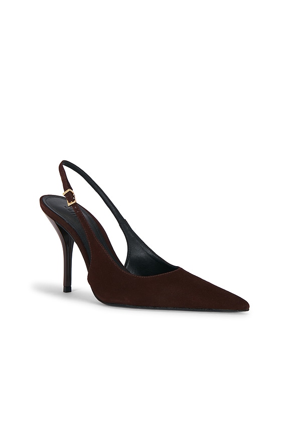view 2 of 5 ESCARPIN LIORA in Root Brown Suede