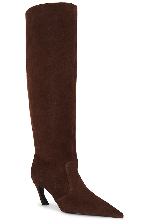 view 2 of 5 Lexi Mid Slouch Boot in Root Brown Suede