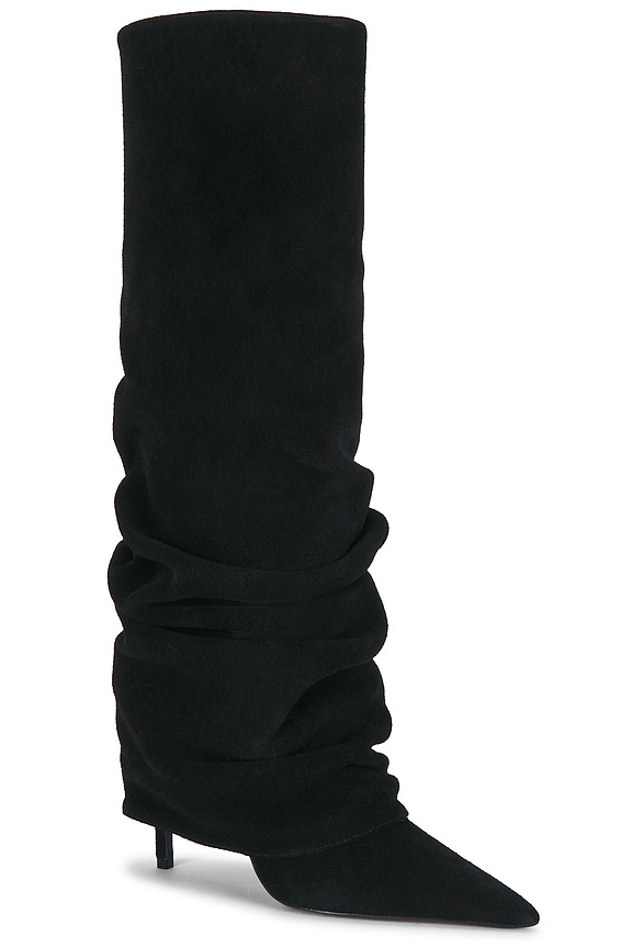 view 2 of 5 Mikki Up Cloak Boot in Black Suede