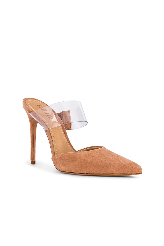 view 2 of 5 Sionne Mule in Honey Beige & Vinyl Transparente