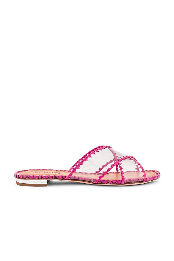 Schutz Aya Sandal in Pink & Transparent | REVOLVE