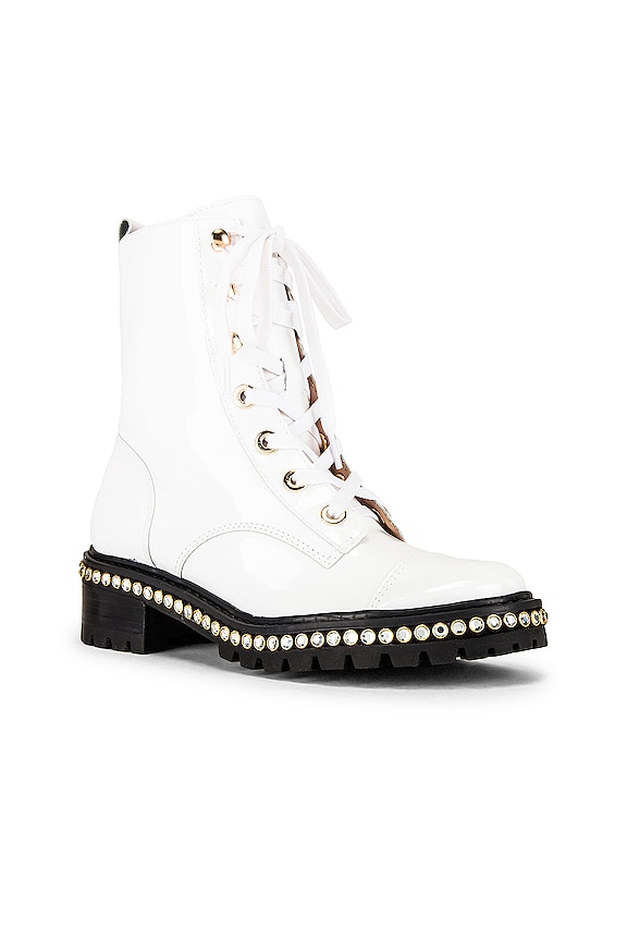 view 2 of 5 S-Andorra Lace Up Boot in Verniz White & Cristal & Niquel