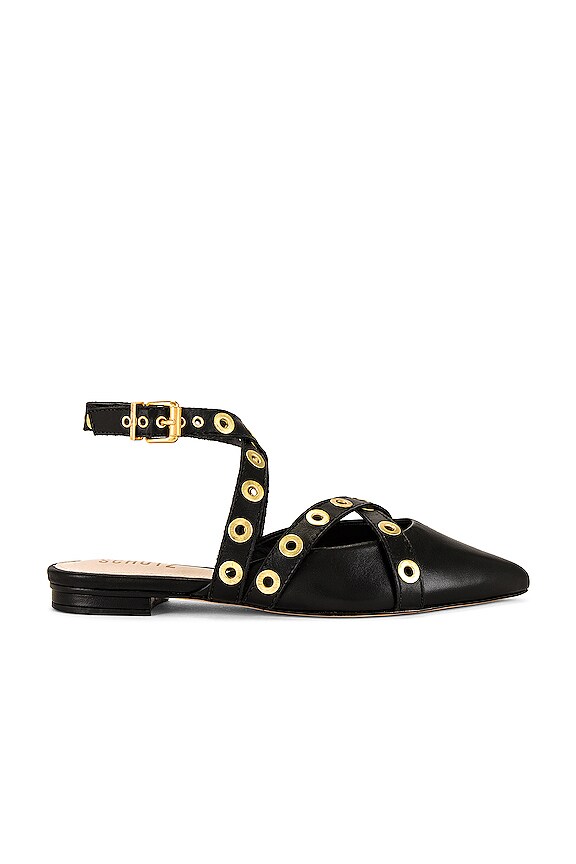 view 1 of 5 Emmie Flat in Black & Gold