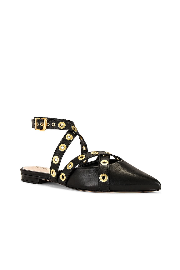 view 2 of 5 Emmie Flat in Black & Gold