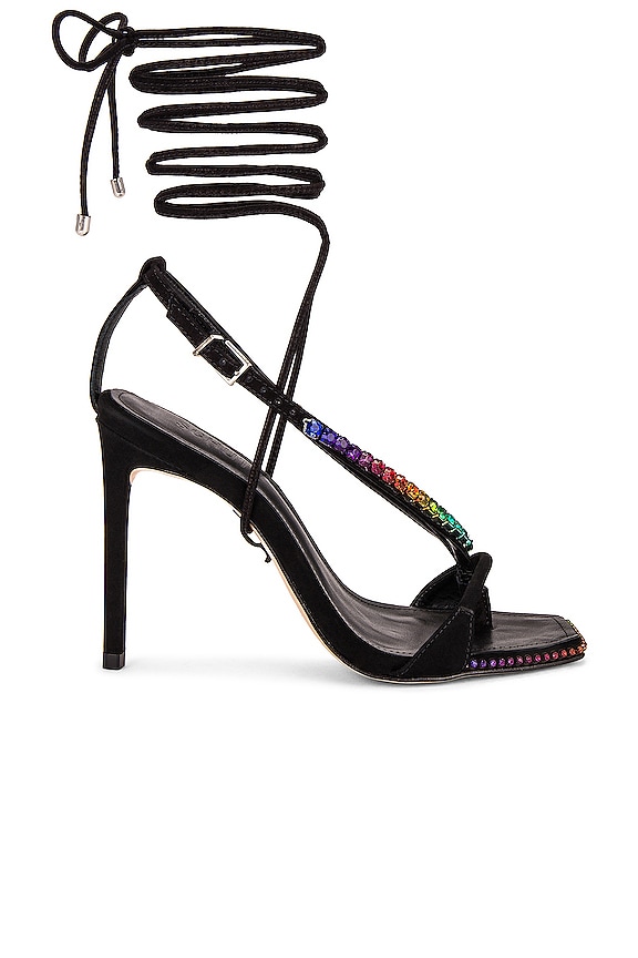 view 1 of 5 Vikki Crystal Sandal in Black