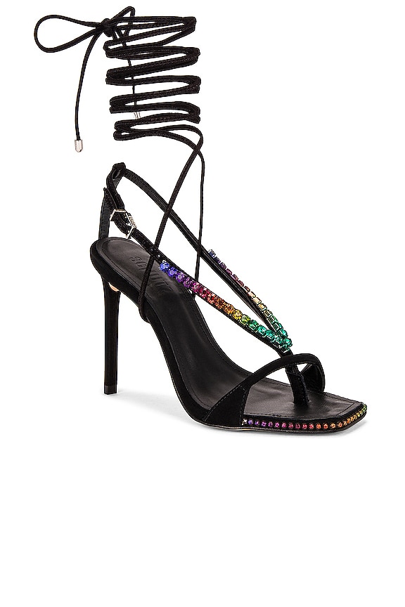 view 2 of 5 Vikki Crystal Sandal in Black