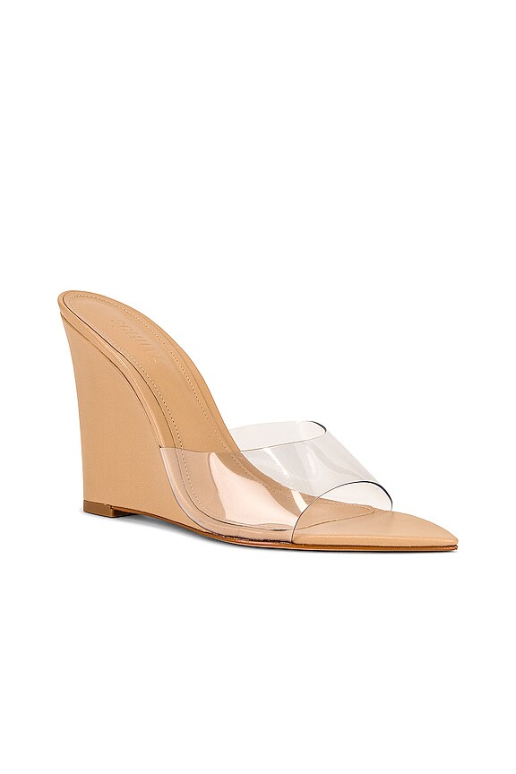 view 2 of 5 Luci Vinyl Wedge in Light Nude