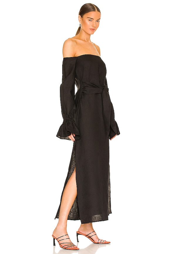 view 2 of 3 Midi Caftan Dress in Black