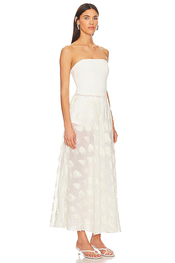 view 2 of 3 Strapless Maxi Dress in Ecru