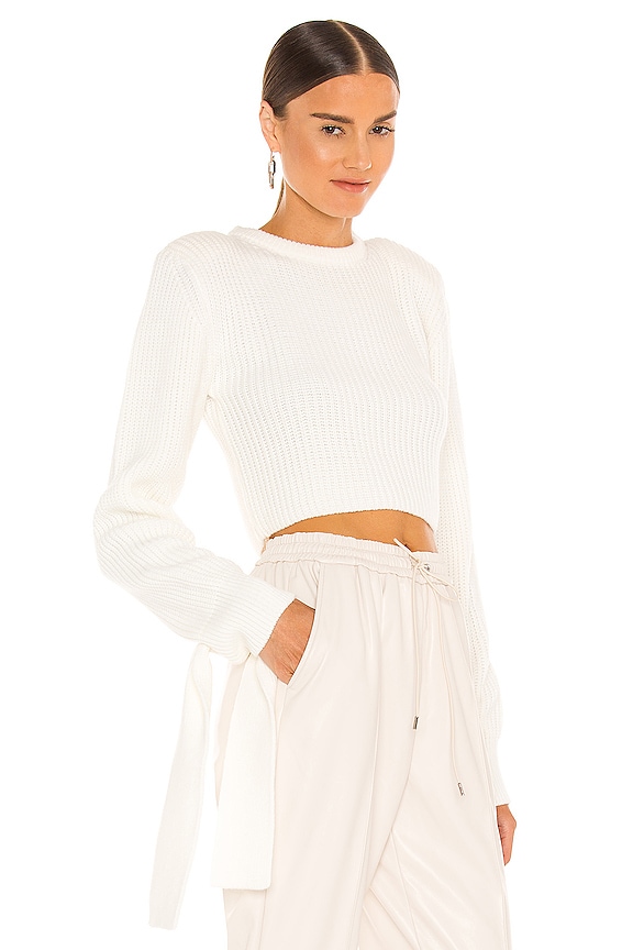 view 2 of 4 Tie Detail Sweater in White