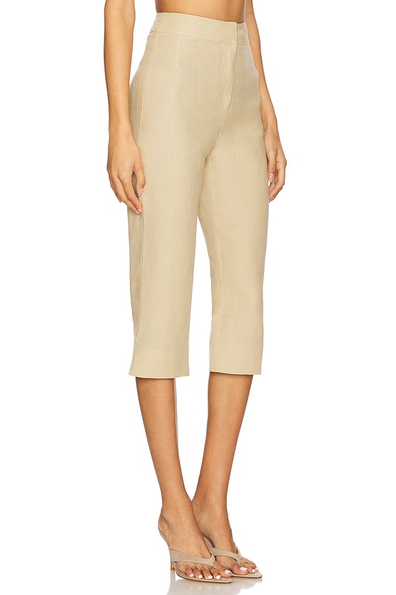 view 2 of 6 Capri Pant in Beige