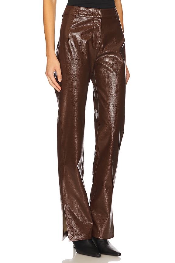 view 2 of 6 PANTALONES CUERO in Brown