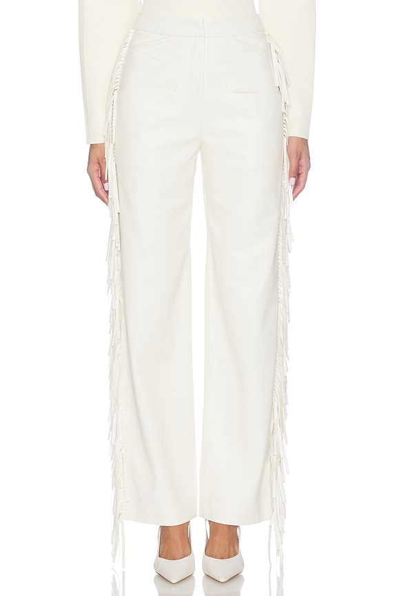 view 2 of 7 Fringe Pant in Ecru