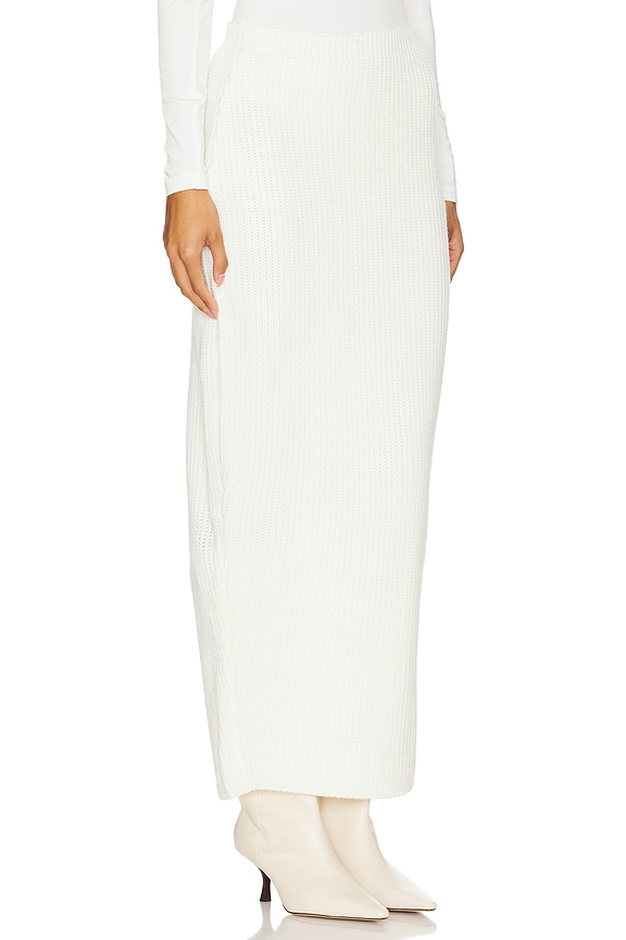 view 2 of 6 Slit Midi Skirt in Ecru