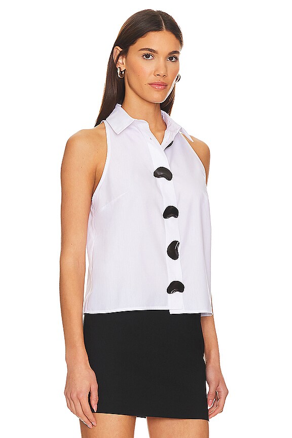 view 2 of 5 CHEMISE BOUTONS FANTAISIE in White