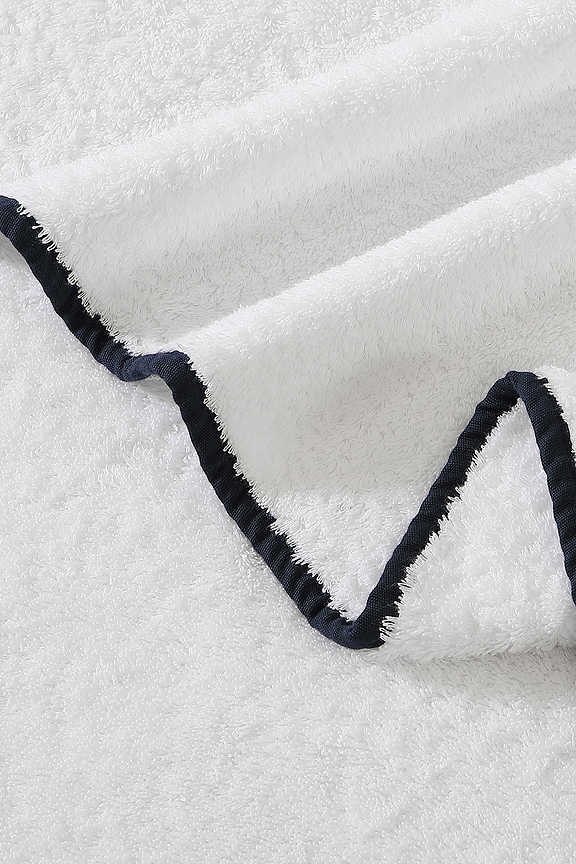 view 2 of 3 3 Piece Porto Towel Set in White & Oxford Blue