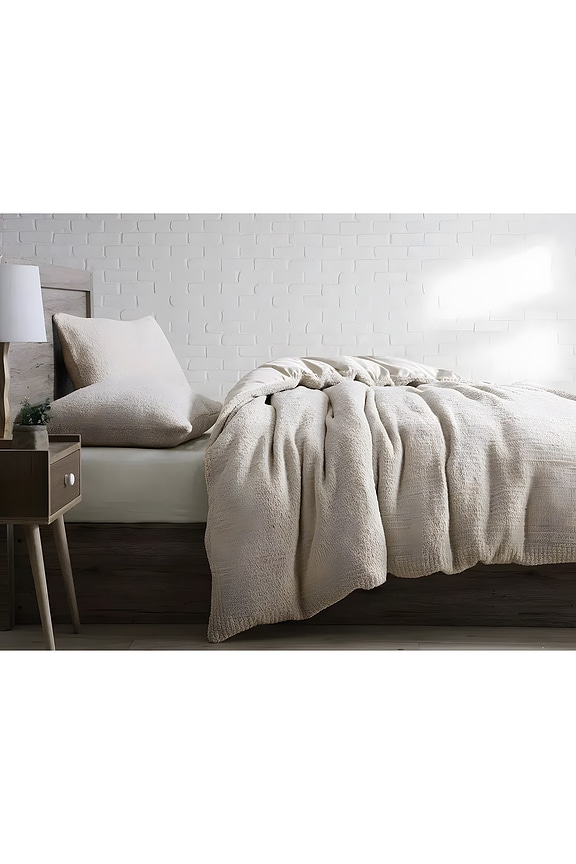 view 2 of 2 Full/Queen Snug Bamboo Duvet Cover in Taupe