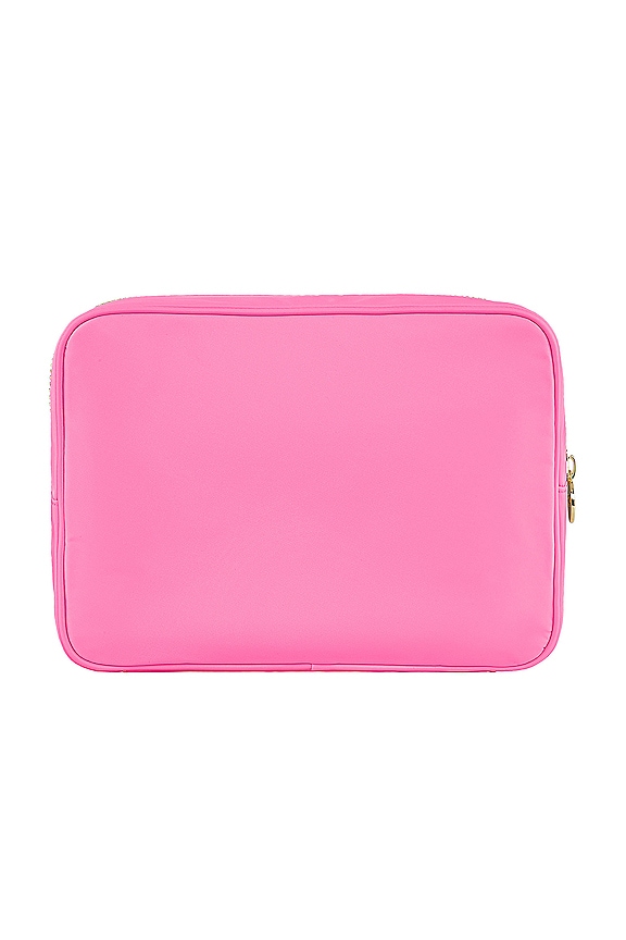 view 2 of 4 БОЛЬШОЙ КЛАЧ CLEAR FRONT LARGE POUCH in Bubblegum