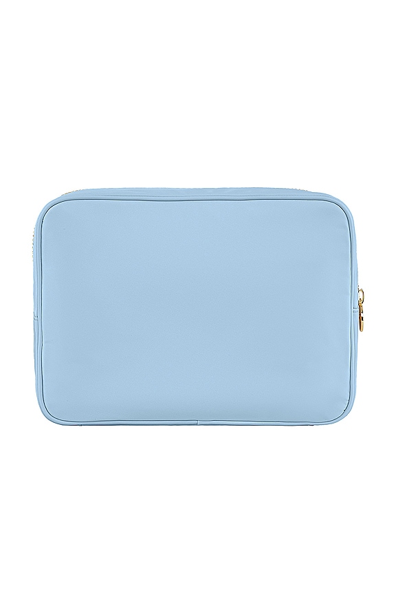 view 2 of 4 БОЛЬШОЙ КЛАЧ CLEAR FRONT LARGE POUCH in Periwinkle