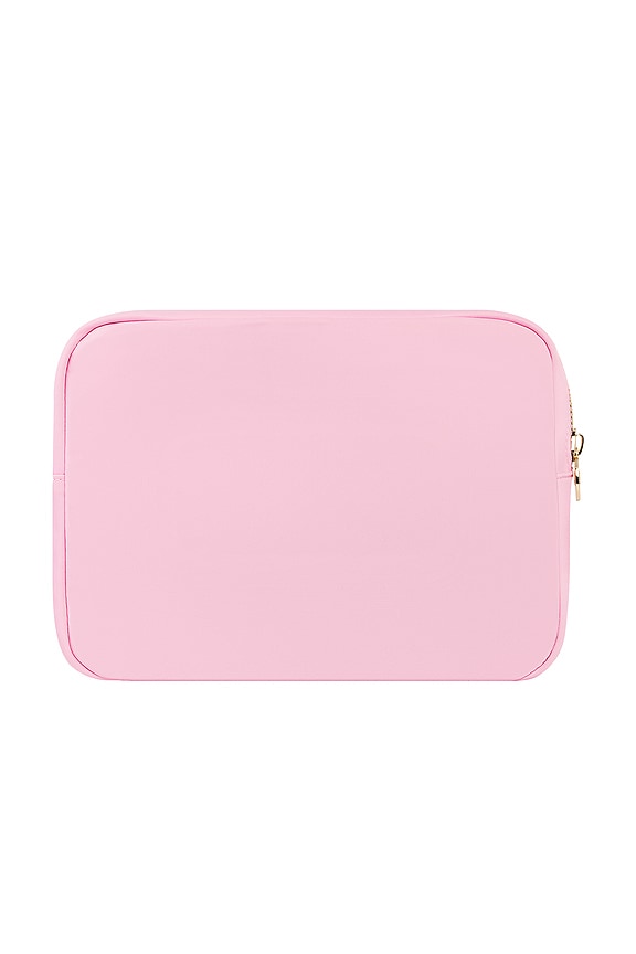 view 2 of 4 Hand Embroidered Bikinis Large Pouch in Flamingo