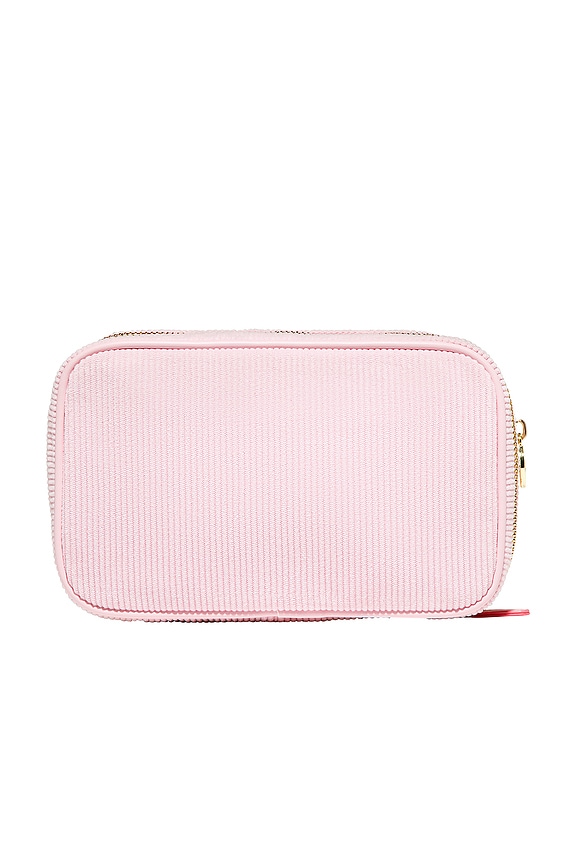 view 2 of 4 POCHETTE DOUBLE ZIP POUCH in Preppy Pink