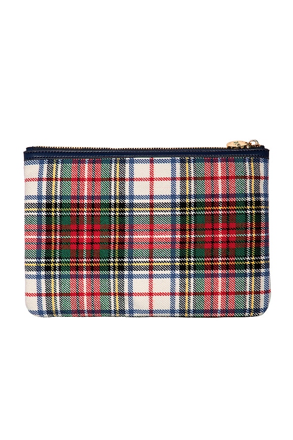 view 2 of 7 Flat Pouch in Elevated Primary Plaid