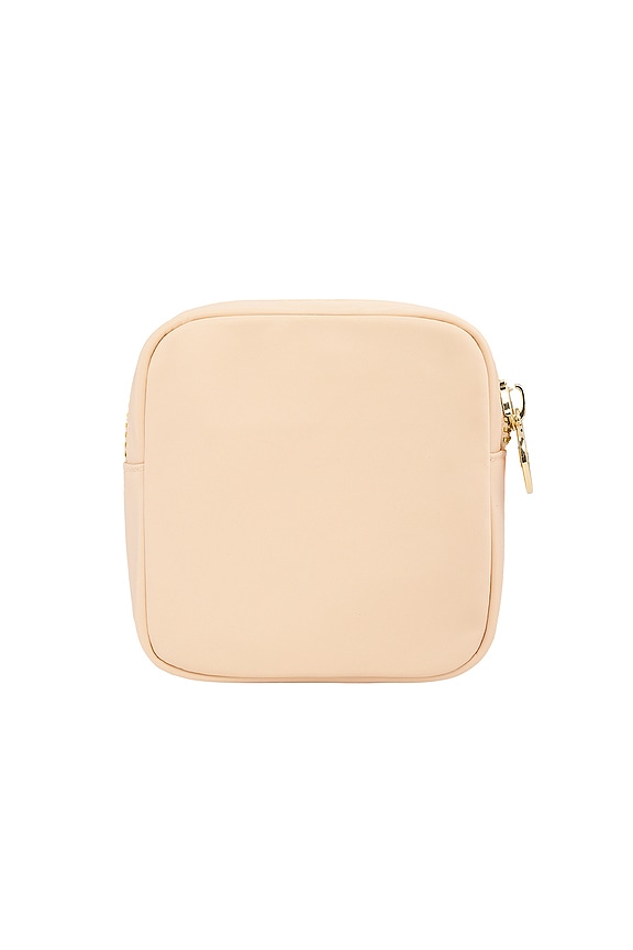 view 2 of 2 Airplane Embroidered Mini Pouch in Sand