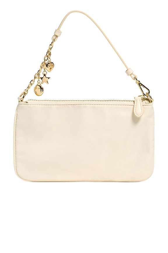 view 2 of 6 Flat Wristlet Crossbody in Light Sand