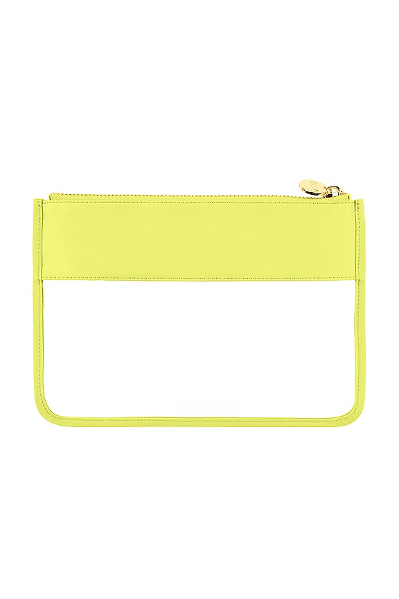 view 2 of 3 Classic Clear Flat Pouch in Lime