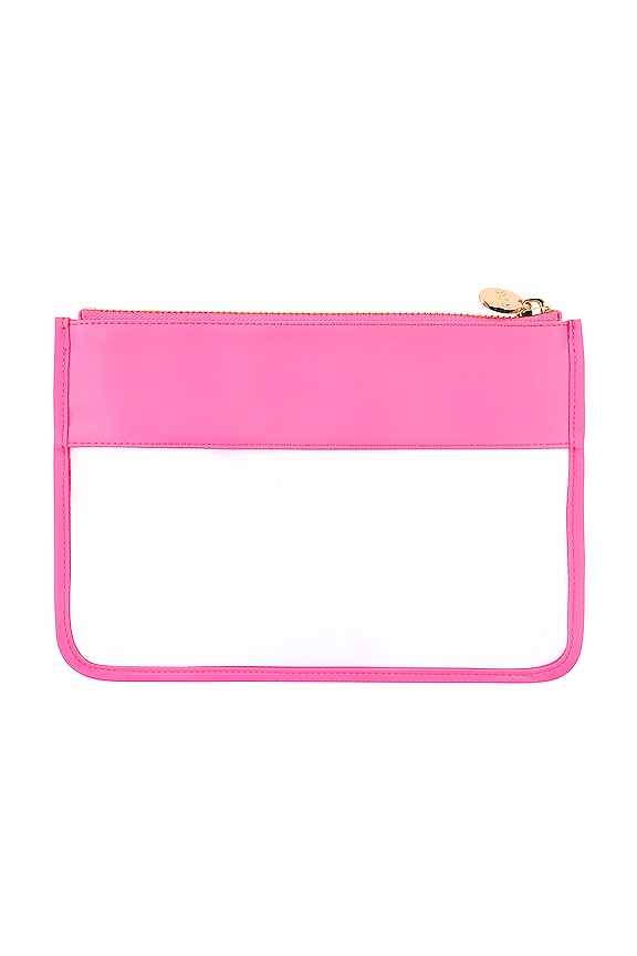 view 2 of 3 Classic Clear Flat Pouch in Bubble Gum