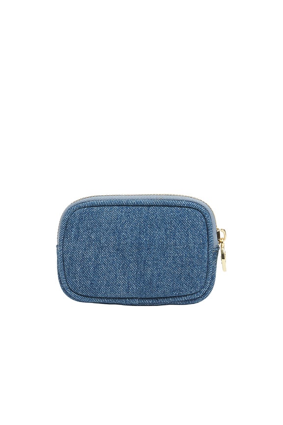 view 2 of 6 Micro Airplane Pouch in Medium Wash Denim