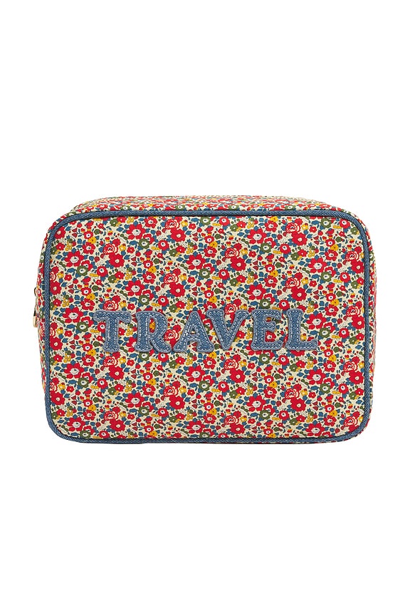 view 1 of 8 BOLSA HAND EMBROIDERED TRAVEL LARGE POUCH in Betsy Ann