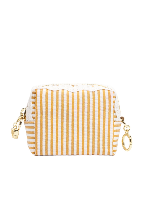 view 2 of 5 MICROBOLSITO MICRO POUCH in Marigold Stripe