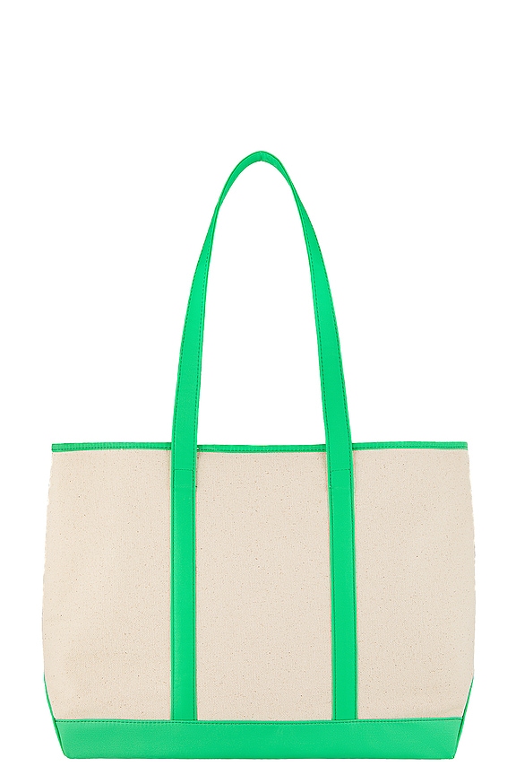 view 2 of 3 Canvas Small Shopper Tote in Avocado