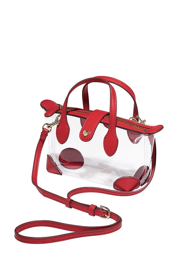view 2 of 3 Clear Micro Pouchette in Red
