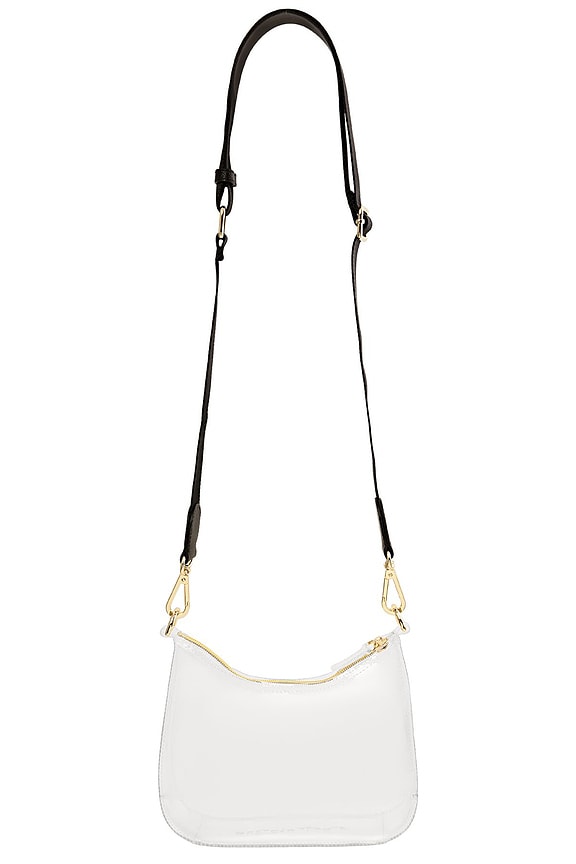 view 2 of 4 BOLSO BANDOLERA CURVO TRANSPARENTE CLEAR CURVED CROSSBODY BAG in Clear & Black