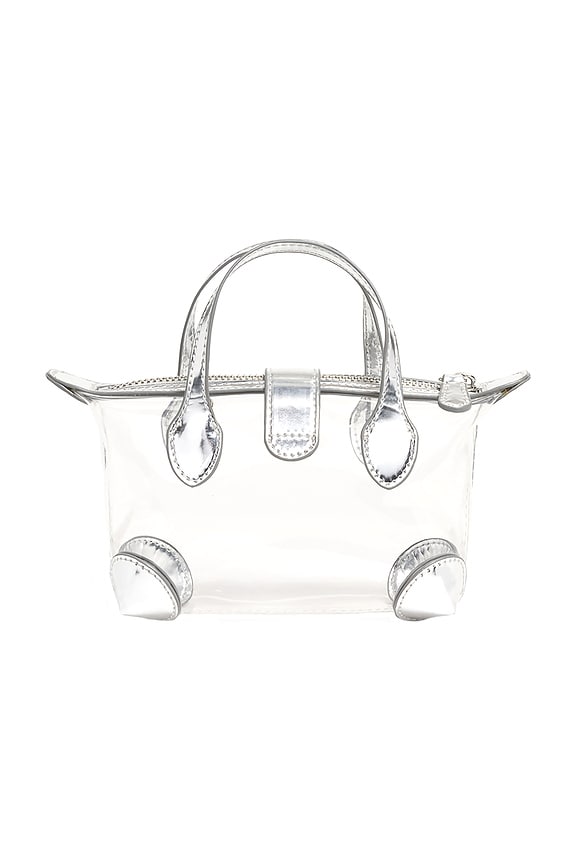 view 2 of 4 Clear Pouchette Crossbody Bag in Silver Metallic