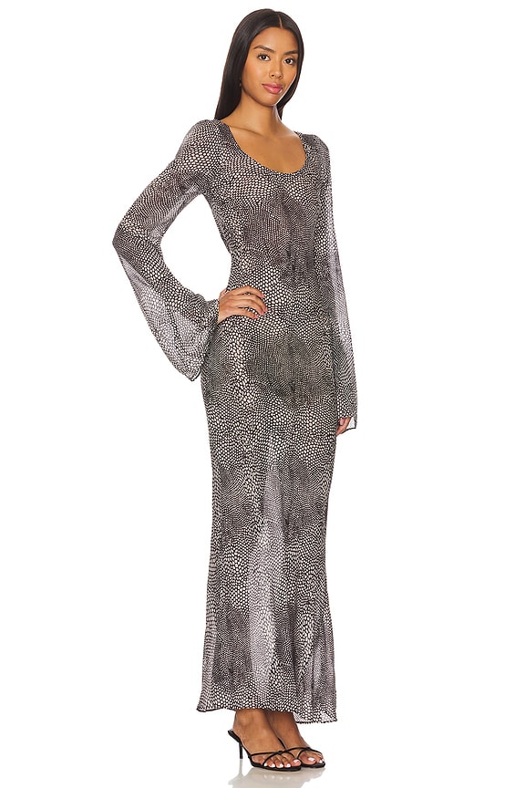 view 2 of 3 ВЕЧЕРНЕЕ ПЛАТЬЕ SHARPE in Snake Print