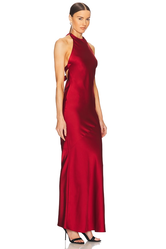 view 2 of 3 ARIA 가운 in Dark Red
