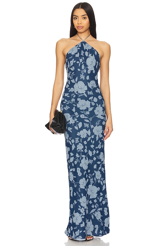 view 2 of 4 x REVOLVE Avery Gown in Blue Floral