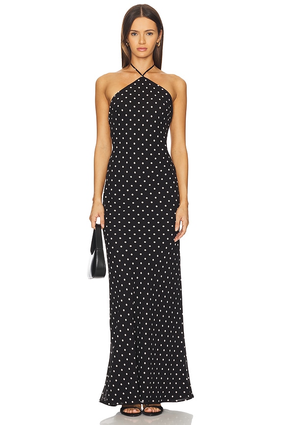 view 2 of 5 x REVOLVE Avery Gown in Black & White Polka Dot