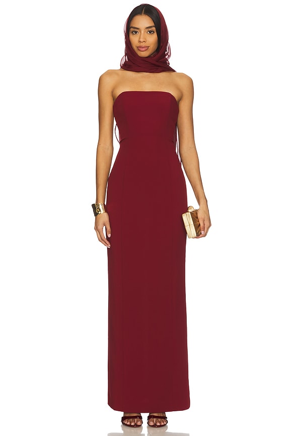 view 2 of 4 x REVOLVE Bryce Gown in Wine Red