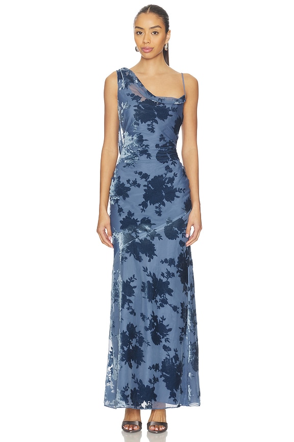 view 2 of 4 VESTIDO LARGO WILLOW in Midnight Blue