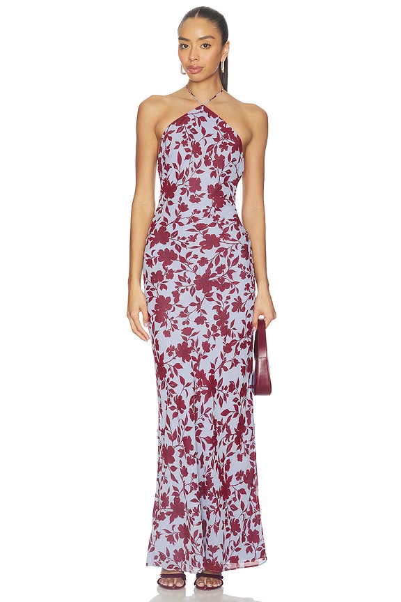 view 2 of 4 x REVOLVE Avery Gown in Blue & Red Floral