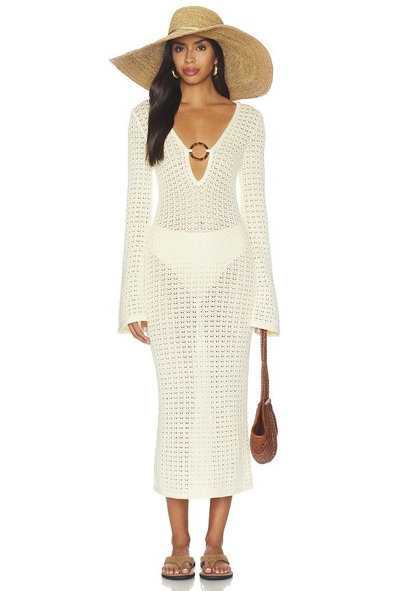 view 1 of 3 ROBE AVERI in Pale Yellow