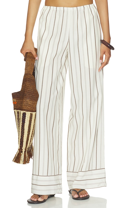 view 1 of 6 x REVOLVE Amelia Pant in Brown Stripe
