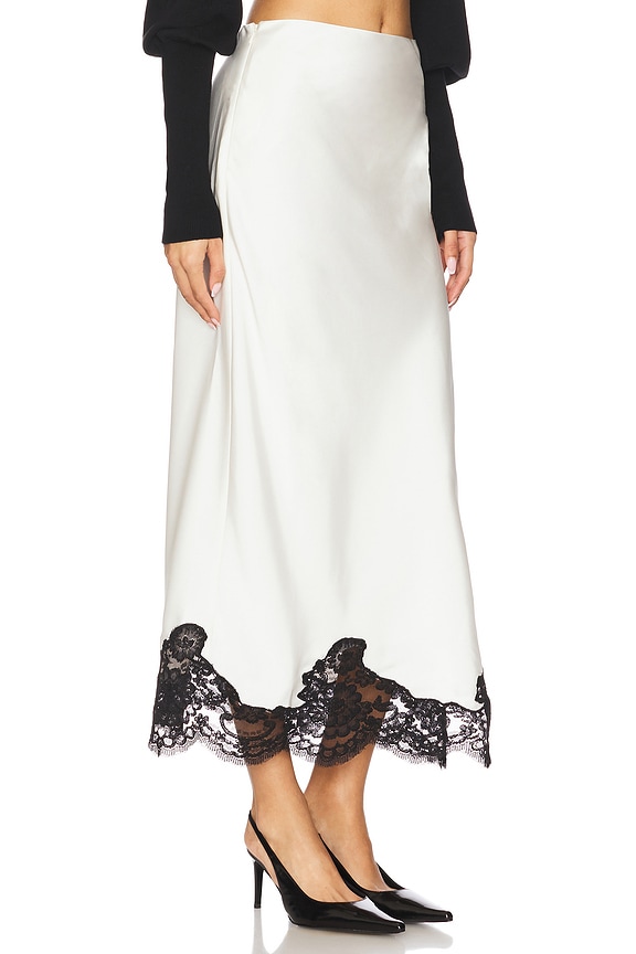 view 2 of 6 x REVOLVE Camila Midi Skirt in Ivory & Black