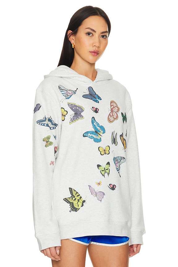 view 2 of 4 Butterfly Hoodie in Heather Grey